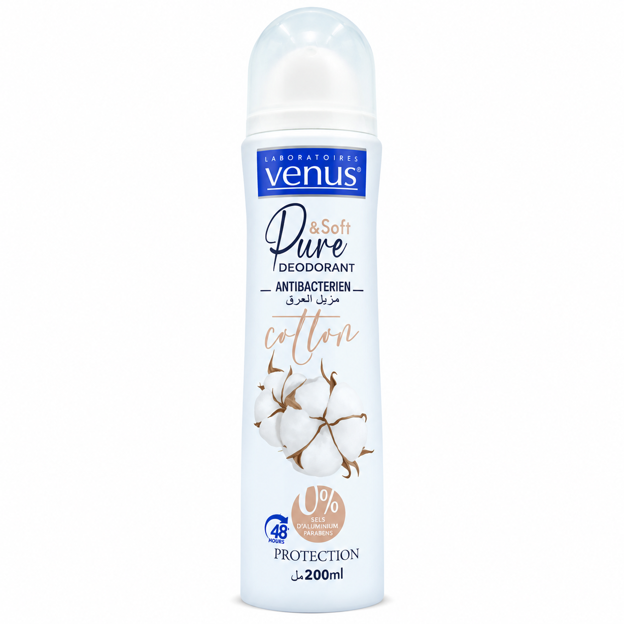 Déodorant Venus Pure & Soft Cotton 200 ml