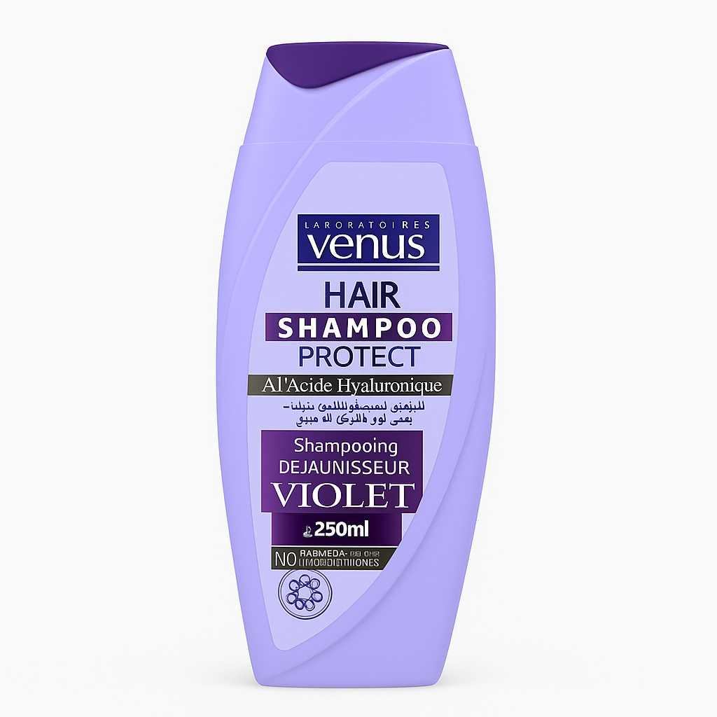 Shampooing Déjaunisseur Violet à l’Acide Hyaluronique 250ml Venus