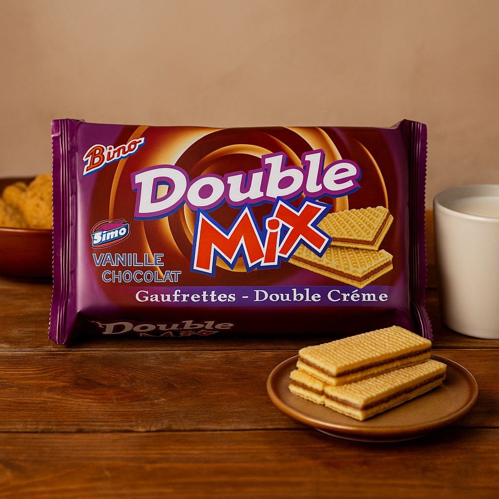 Gaufrettes Chocolat & Vanille 200g Double Mix BIMO