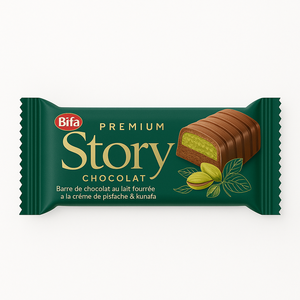 STORY Barre Chocolat au Lait Pistache & Kunefe 37g BIFA