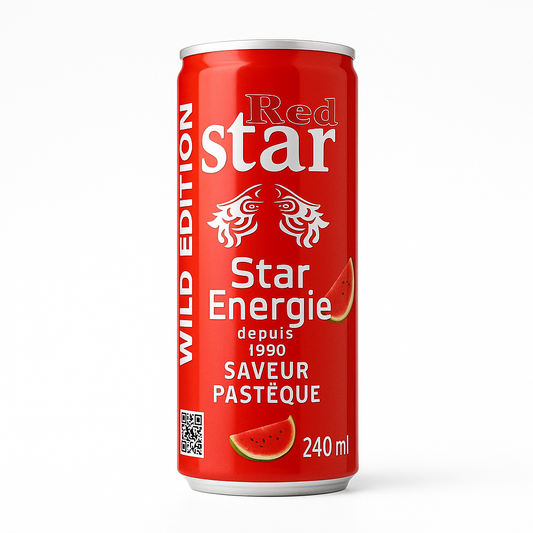 Red Star Énergie – Saveur Pastèque 24cl