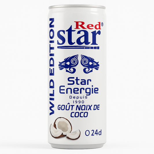 Red Star Énergie – Saveur Noix de Coco – 24cl