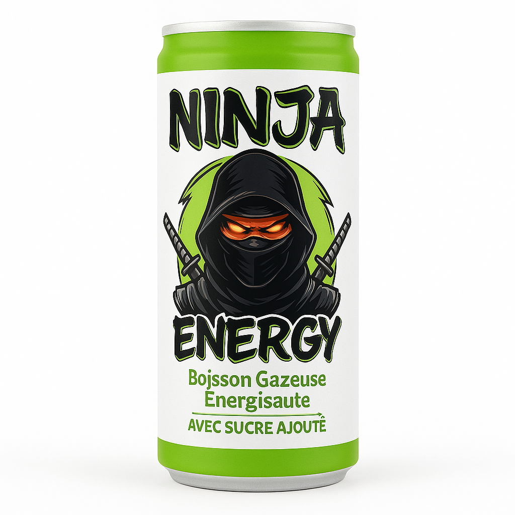 Ninja Energy – Boisson Énergisante Original 24cl