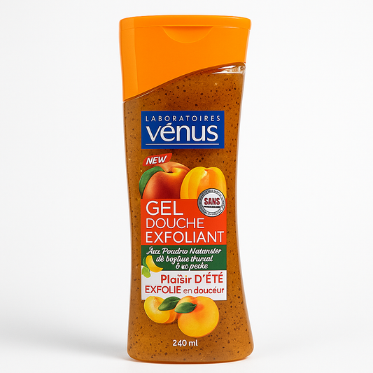 Gel Douche Exfoliant Pêche 240ml Venus