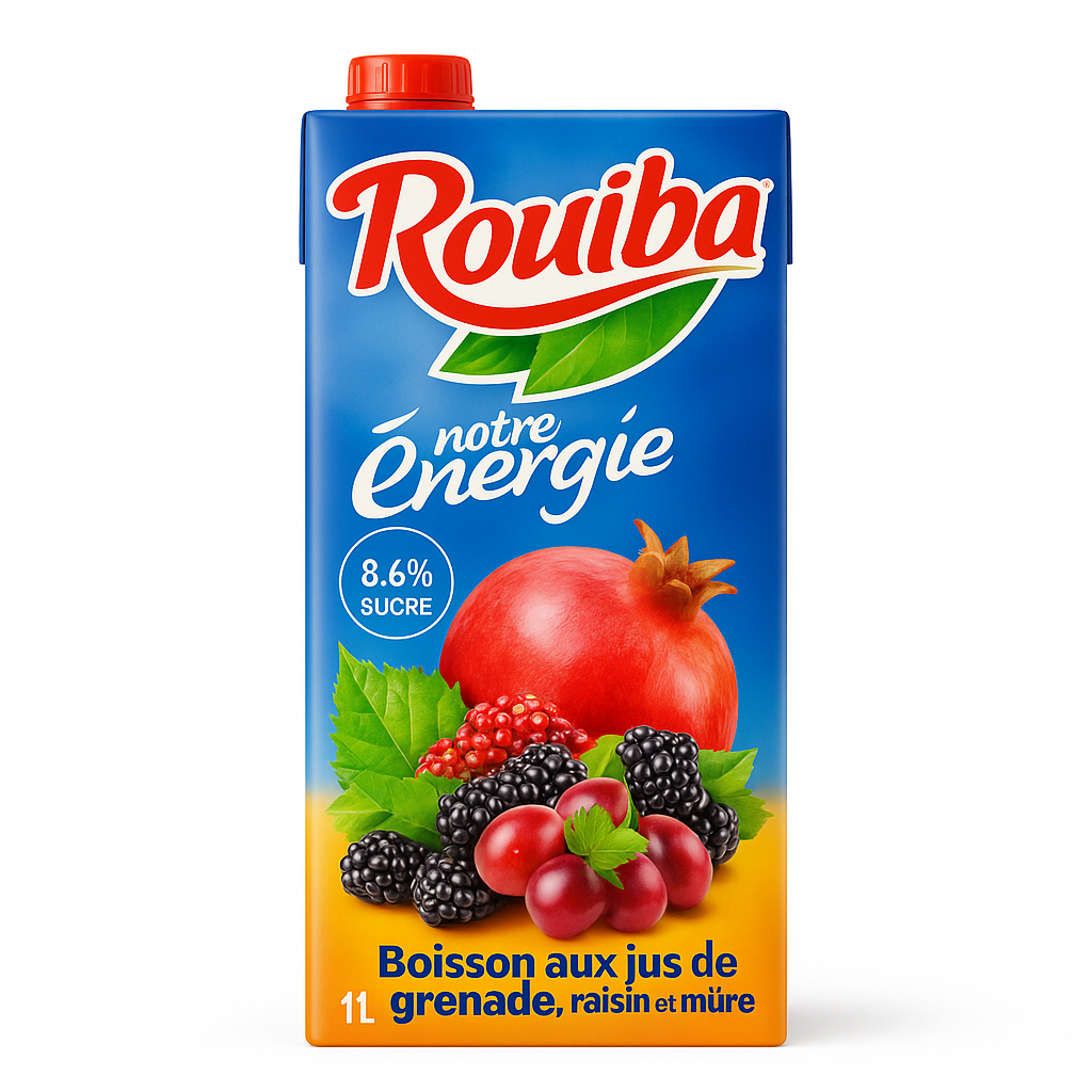 Jus Grenade, Raisin & Mûre 1 L Rouiba