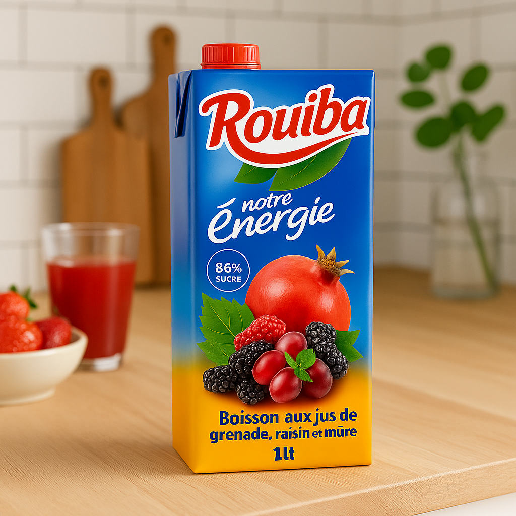 Jus Grenade, Raisin & Mûre 1 L Rouiba