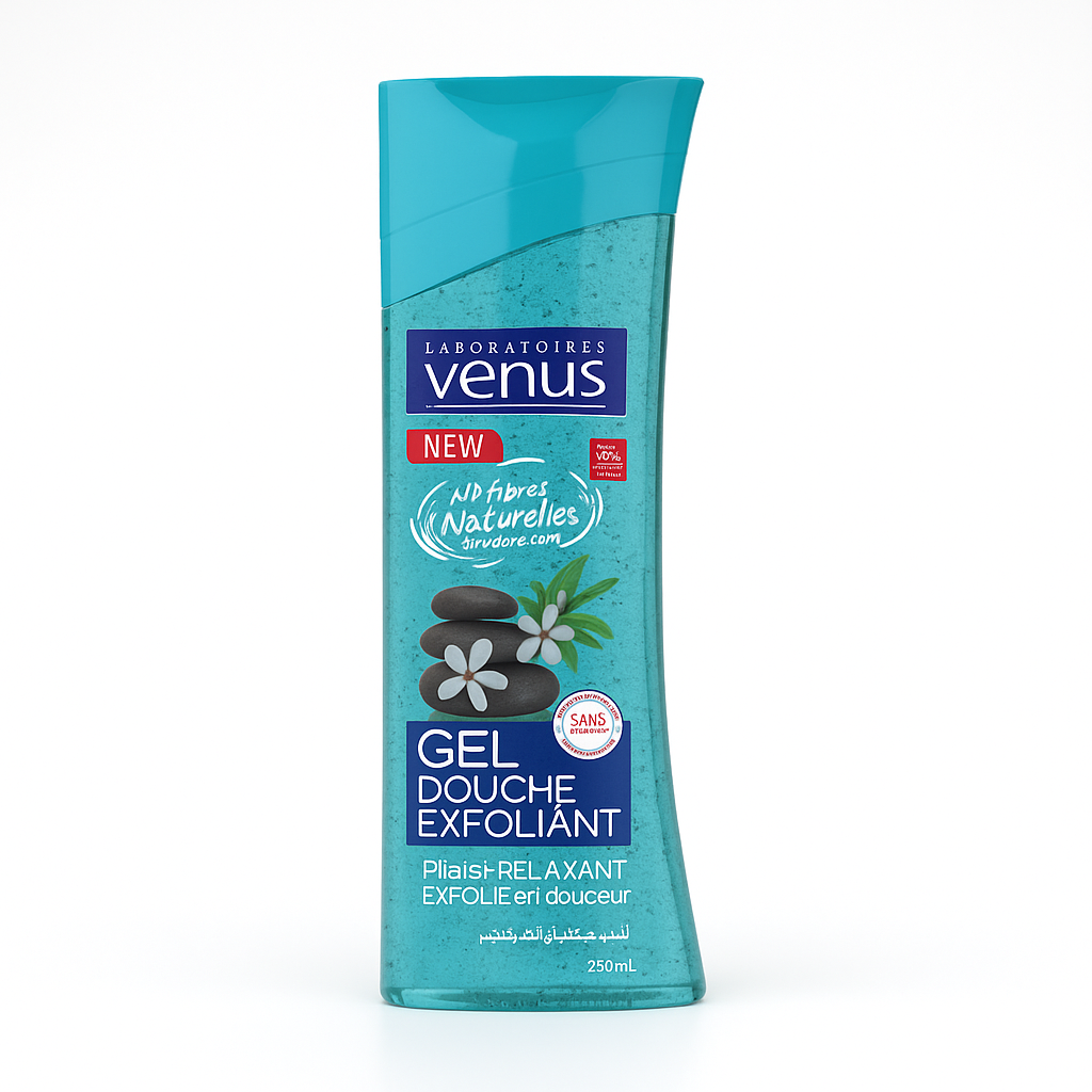 Gel Douche Exfoliant Fibres de Luffa & Bambou 240ml Venus