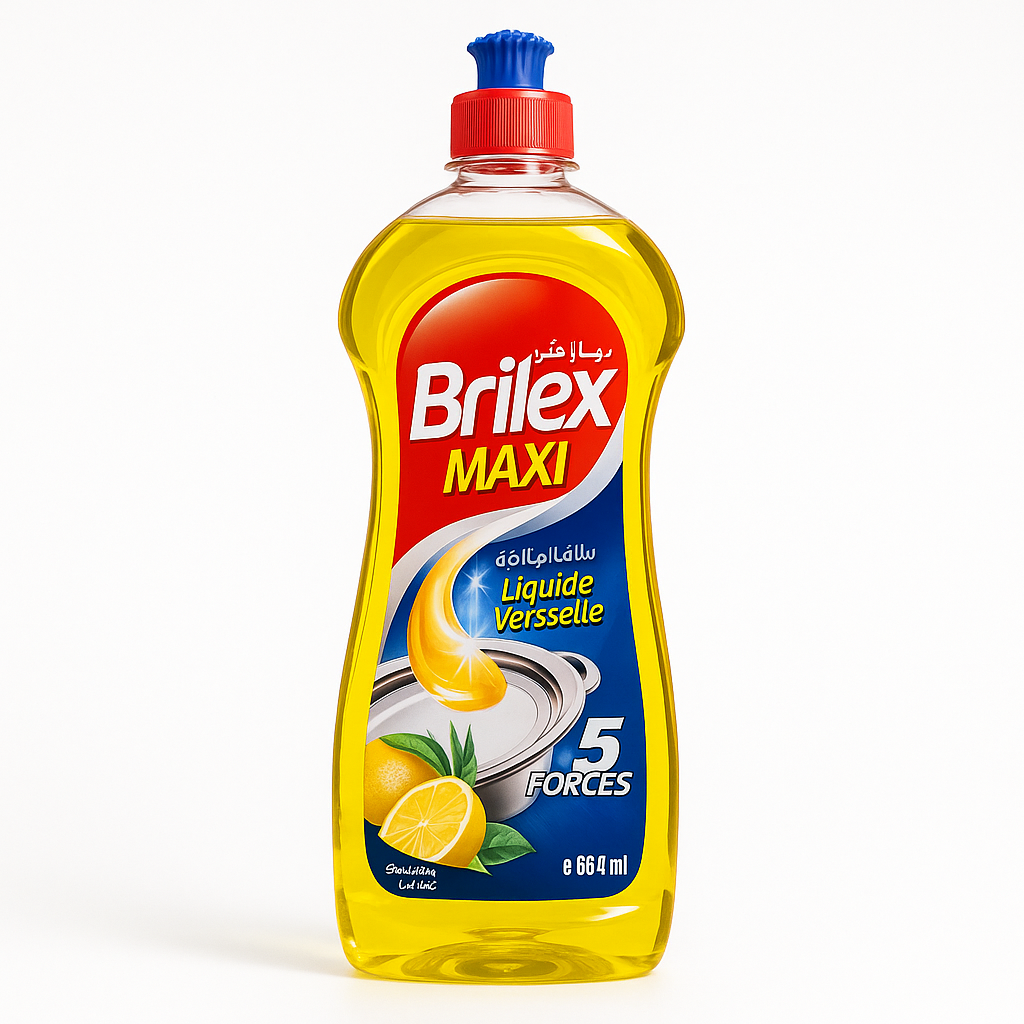 Liquide Vaisselle Citron 5en1 650ml BRILEX