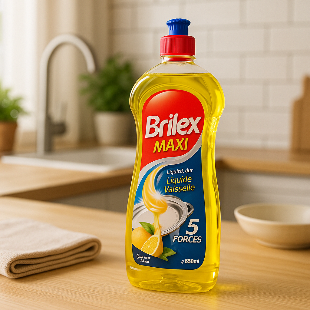 Liquide Vaisselle Citron 5en1 650ml BRILEX