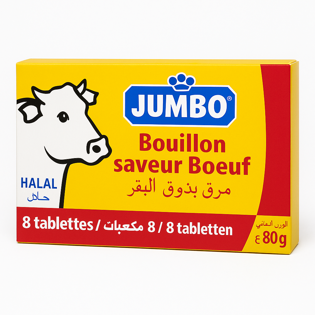 Bouillon Cube Bœuf 8 Tablettes 80g Jumbo