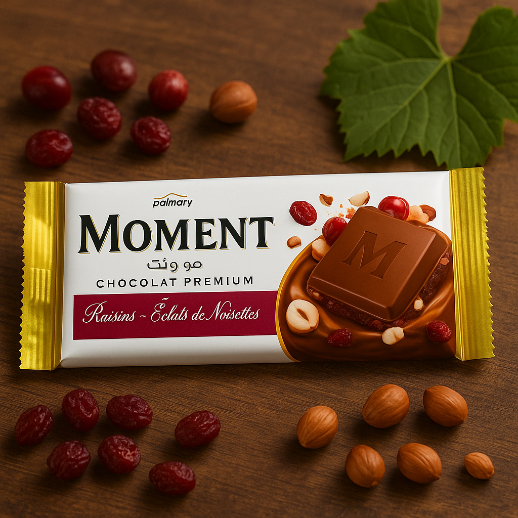 Moment Chocolat Raisins & Noisettes – 100g Palmary