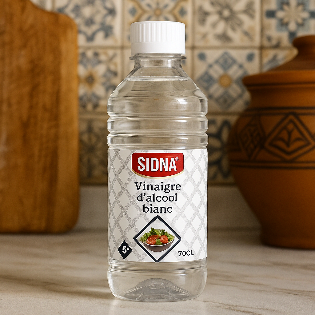 Vinaigre d’Alcool Blanc 5% 70cl Sidna