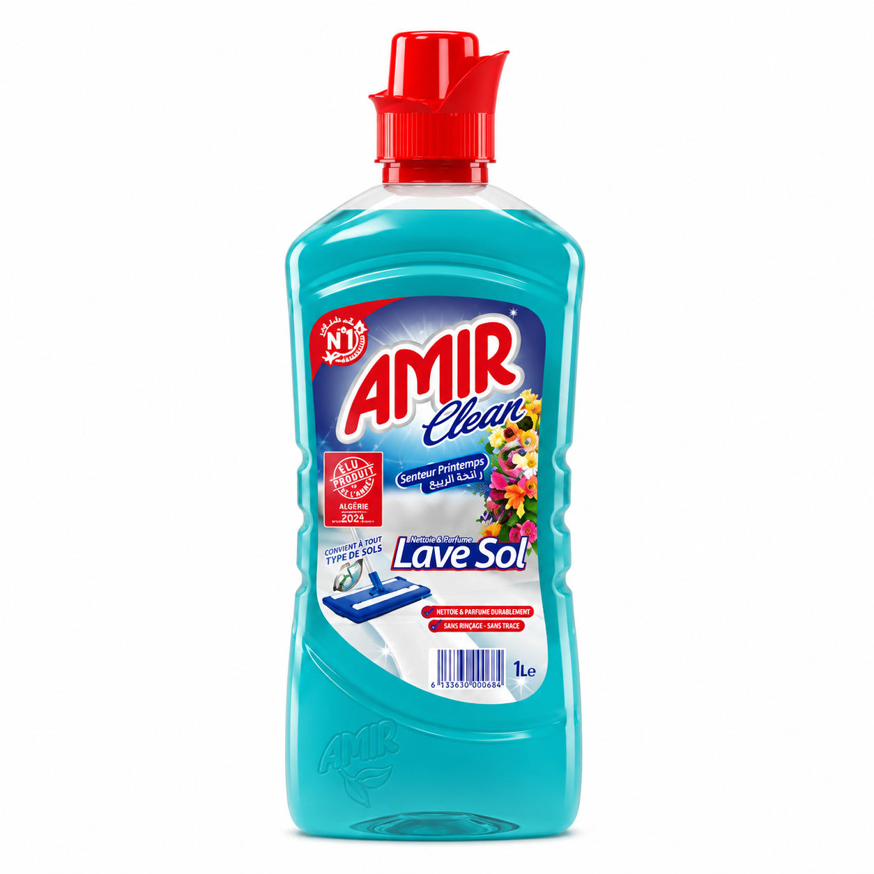 Amir Clean Printemps 1 L – Nettoyant Sol Multi-Usages