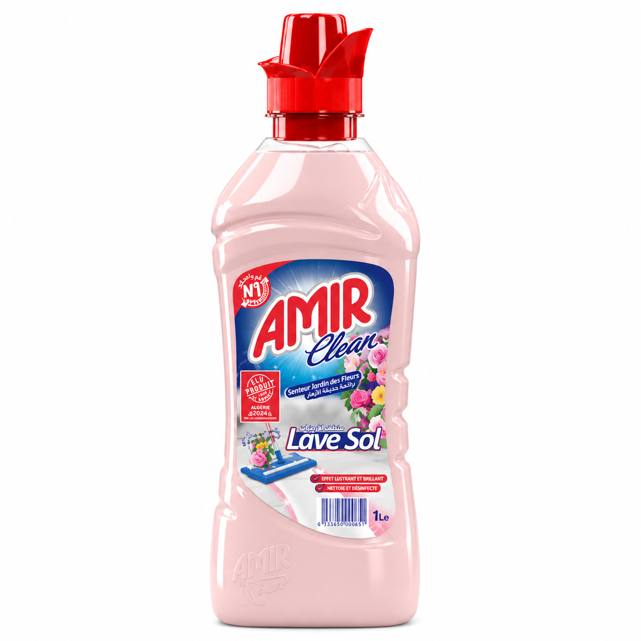 Amir Clean Jardin des Fleurs 1 L – Nettoyant Sol Multi-Usages