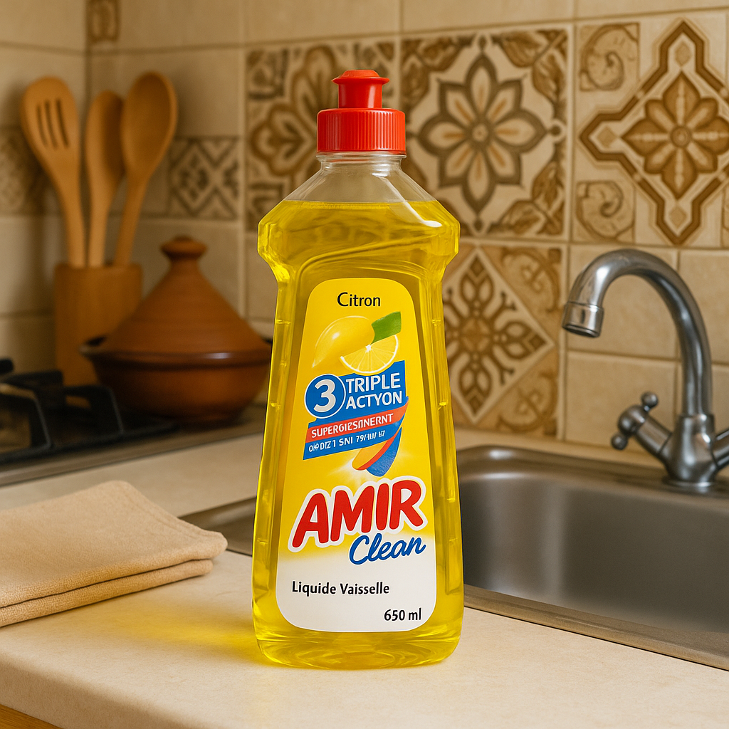 Liquide Vaisselle Citron 650ml Amir Clean