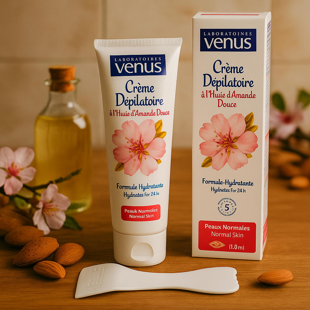 Crème Dépilatoire à l’Huile d’Amande Douce 100ml Venus