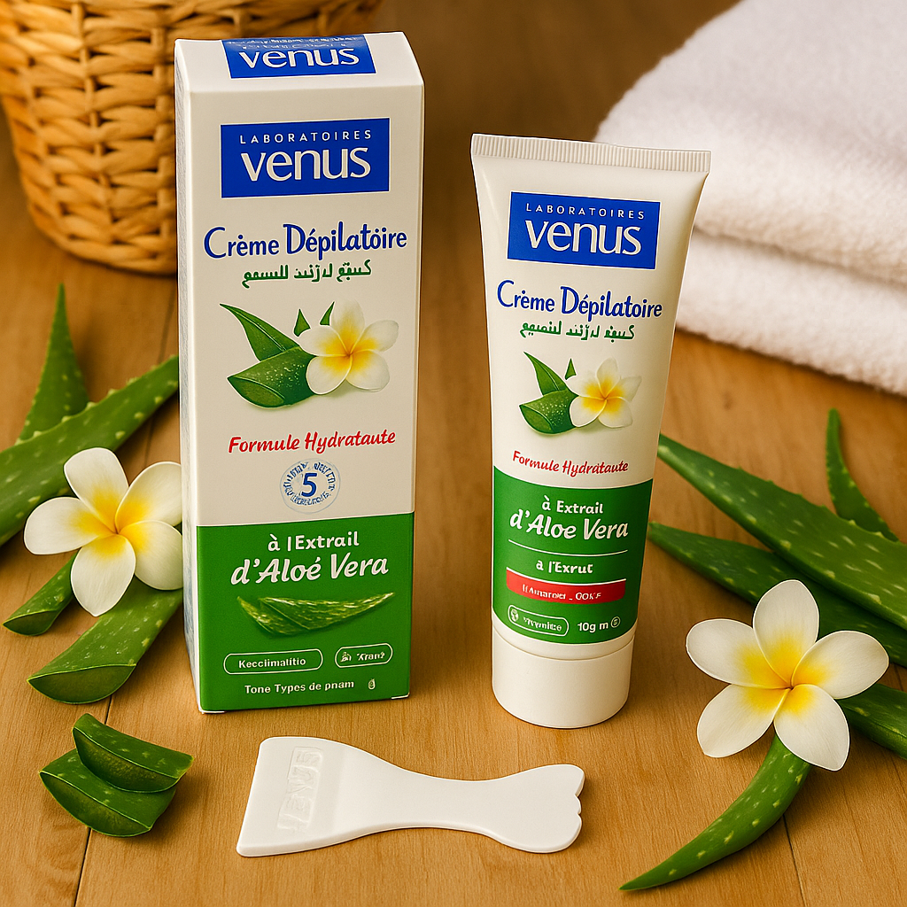 Crème Dépilatoire à l’Aloe Vera 100ml Venus