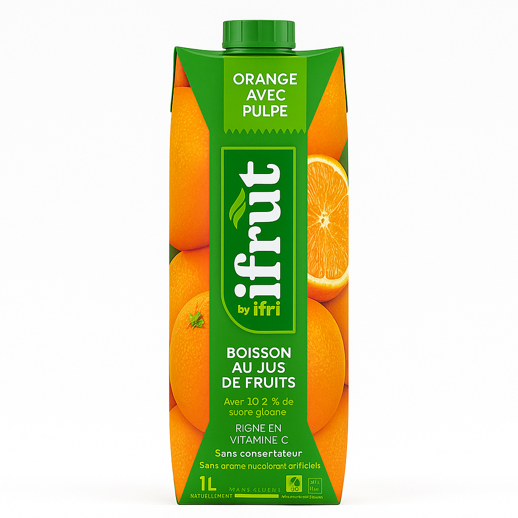 Jus Orange avec Pulpe 1L Ifruit