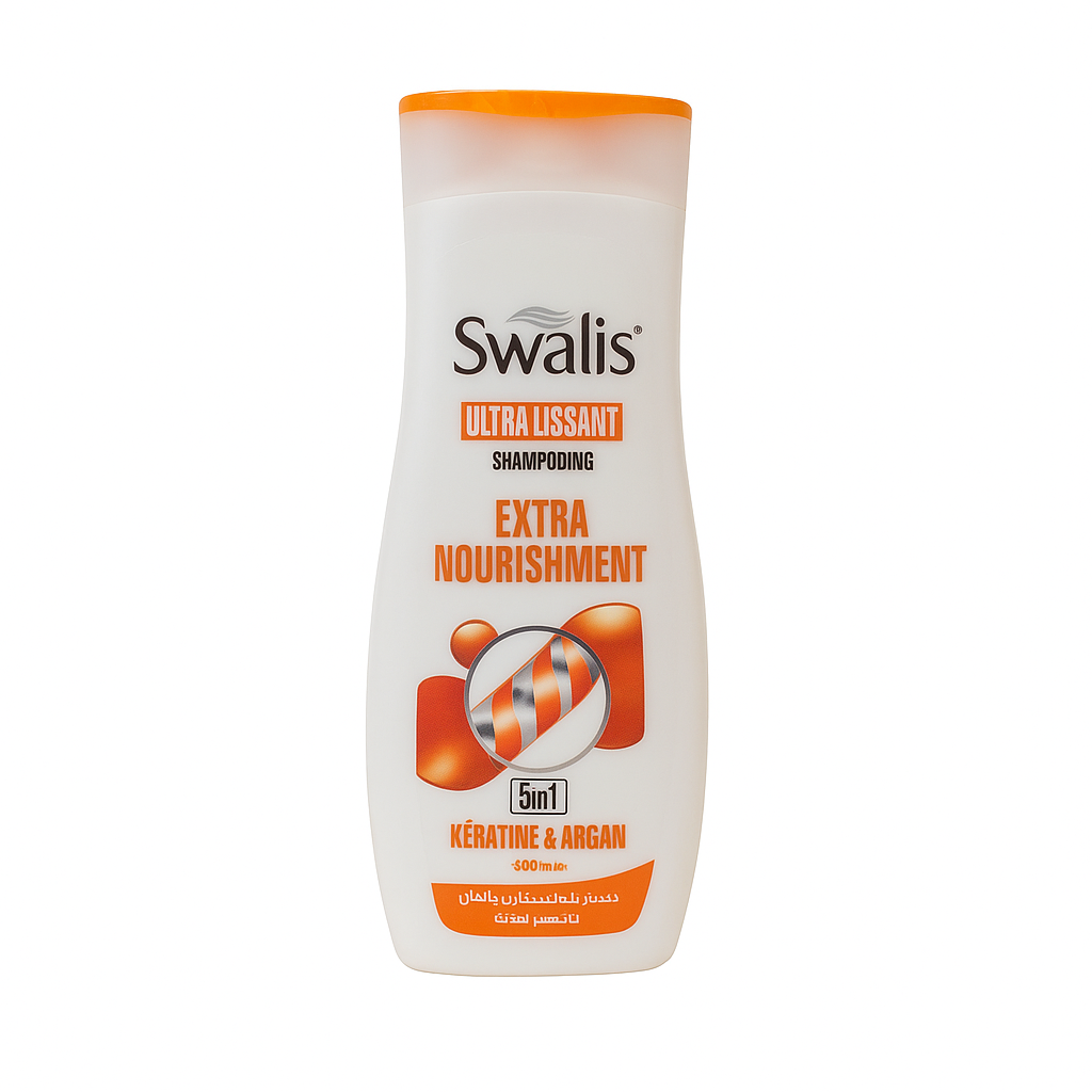 Shampoing Extra Nourishment Kératine & Argan 330ml Swalis