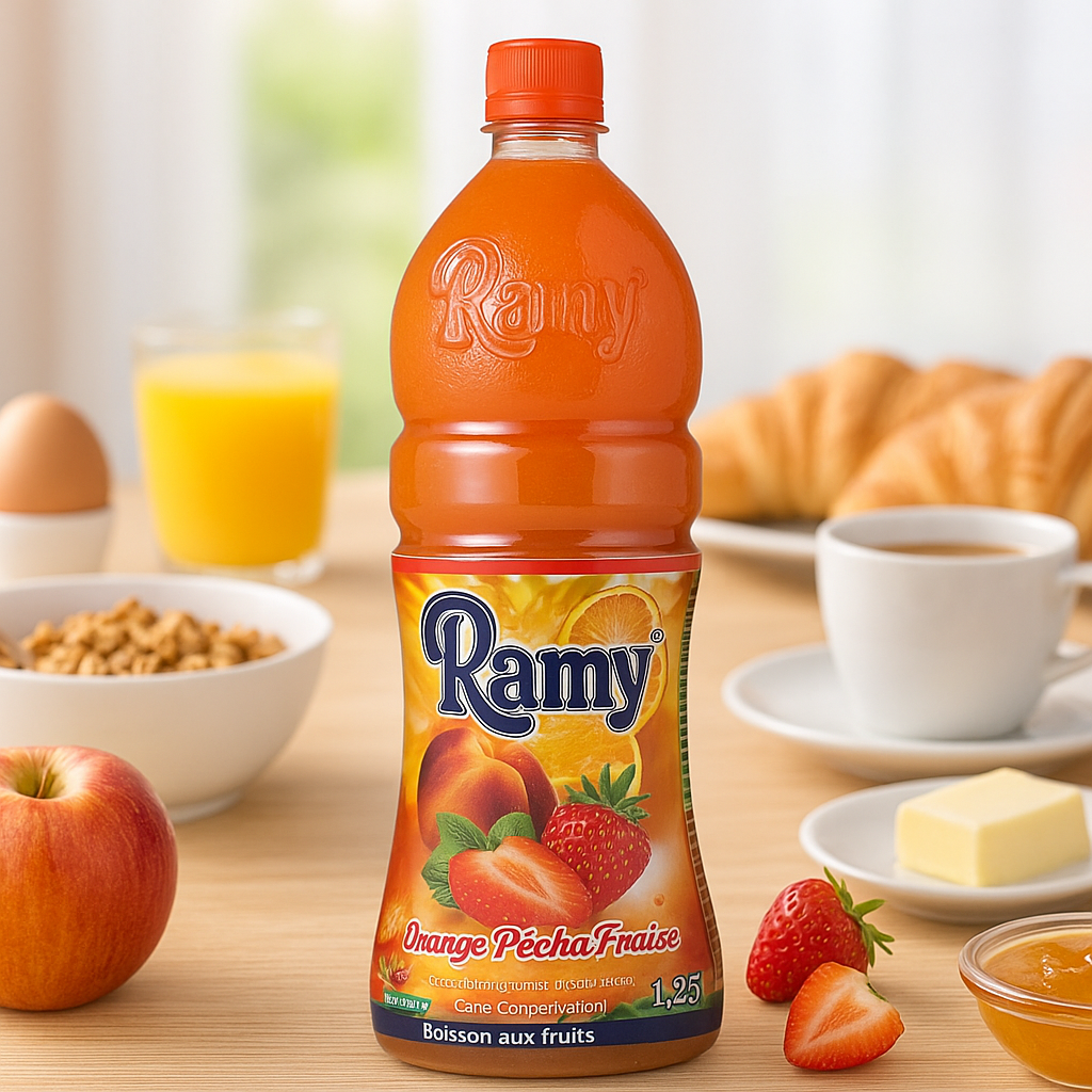 Ramy Orange Pêche Fraise 1,25L