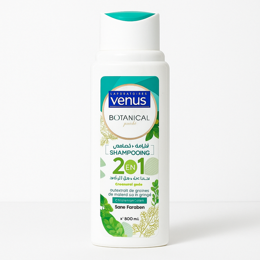 Shampoing Botanical Fresh 2-en-1 Moringa & Cresson 400ml Venus