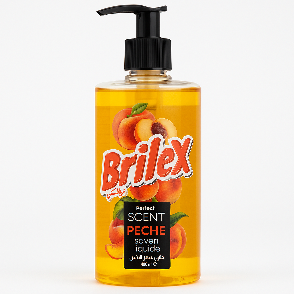 Savon Liquide Pêche 400ml Brilex