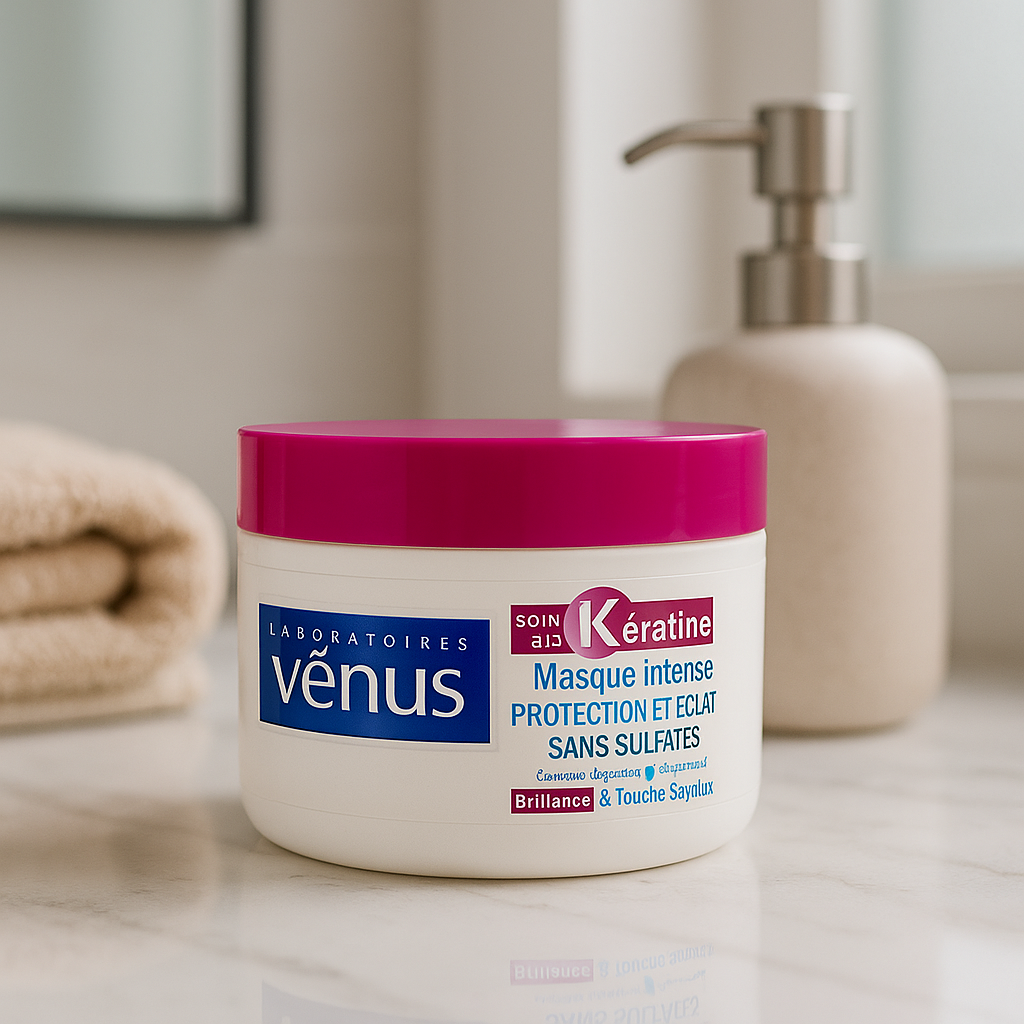 Masque HairExcell Shine sans sulfates à la kératine 250ml Vénus
