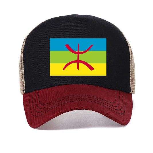 Casquette Snapback Drapeau amazigh kabyle imprimée