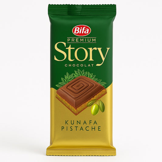 Chocolat au Lait Fourré Pistache & Kunefe 115g Story