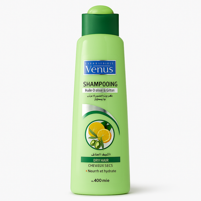 Shampooing Huile d’Olive & Citron 400 ml Venus