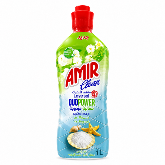 Amir Clean DuoPower Sel Marin & Fleurs de Muguet 1L