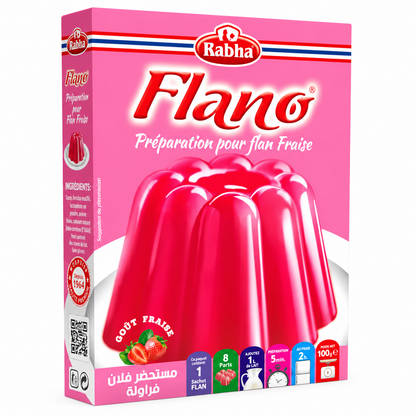Préparation flan Rabha – Caramel, vanille, coco, fraise ou chocolat – 8 parts
