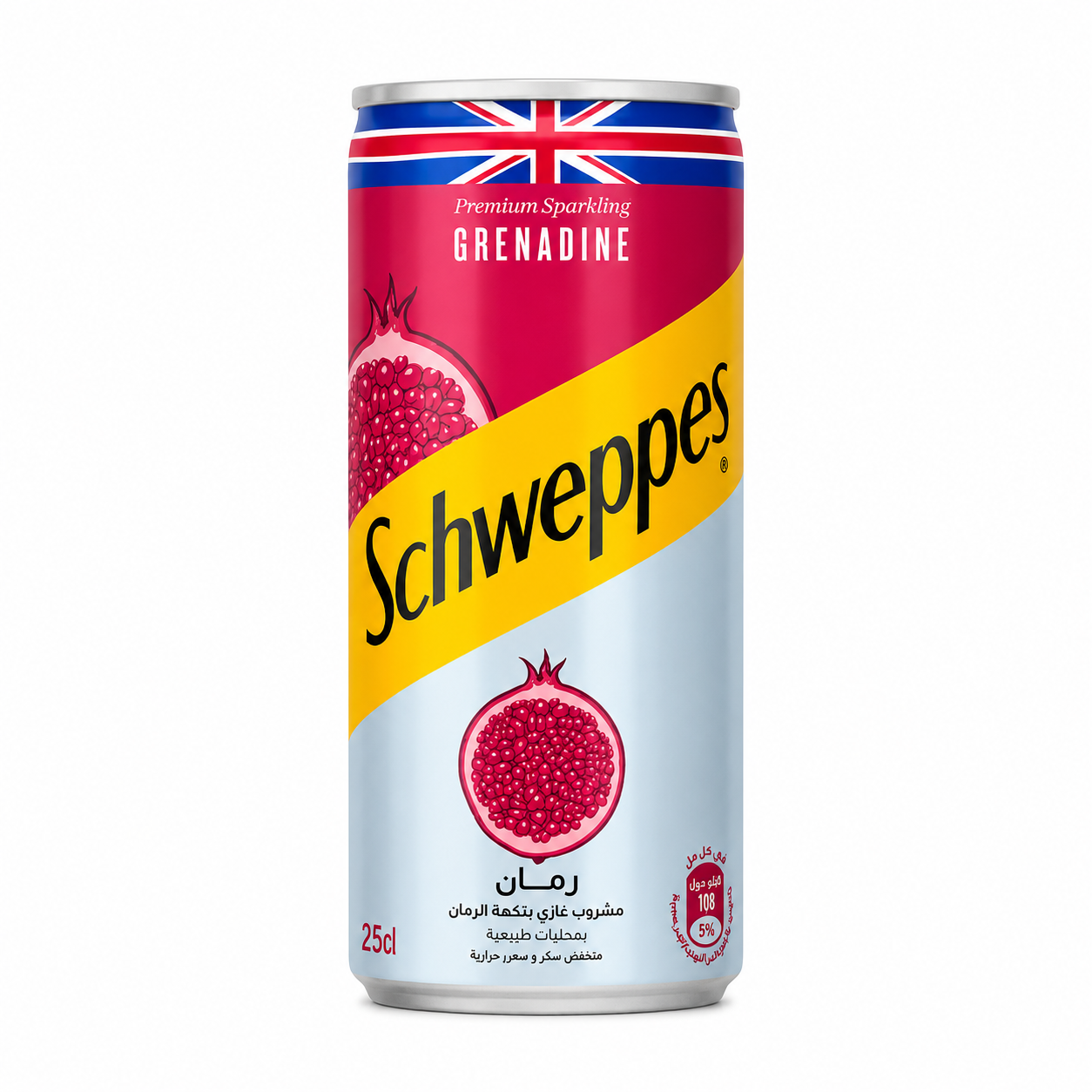 Schweppes Grenadine – Boisson gazeuse à la grenadine (25 cl & 1 L)