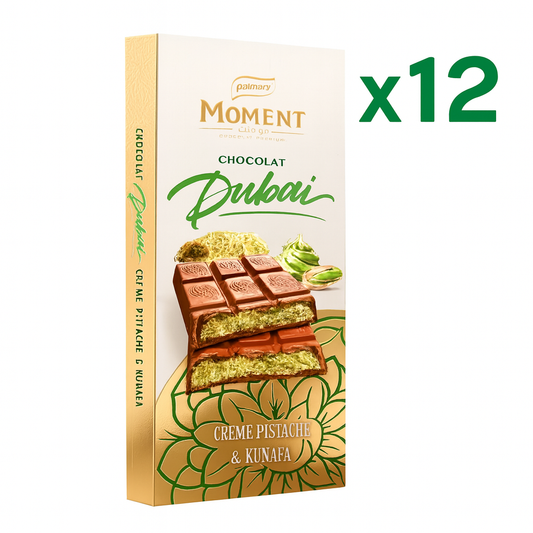 Carton x12 Tablettes Moment Dubai Pistache & Kunafa
