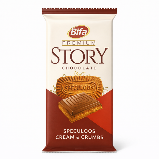 Tablette Chocolat Speculoos Cream & Crumbs 115 g Bifa Story