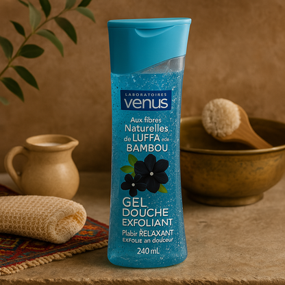 Gel Douche Exfolian Fibres de Luffa & Bambou 240ml Venus