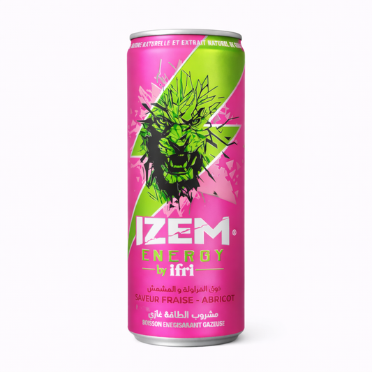 IZEM Energy Fraise & Abricot 25cl