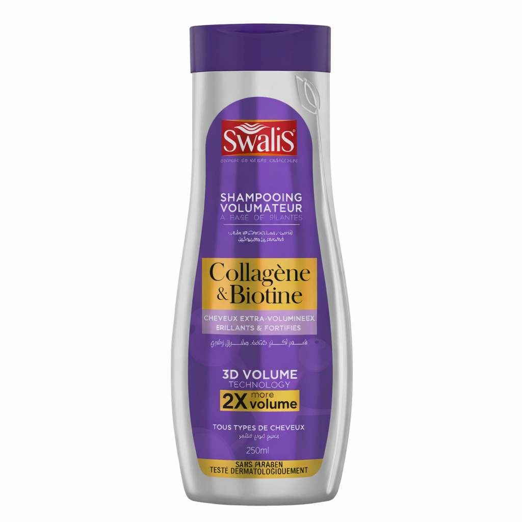 Shampoing Volumateur Collagène & Biotine 250ml Swalis