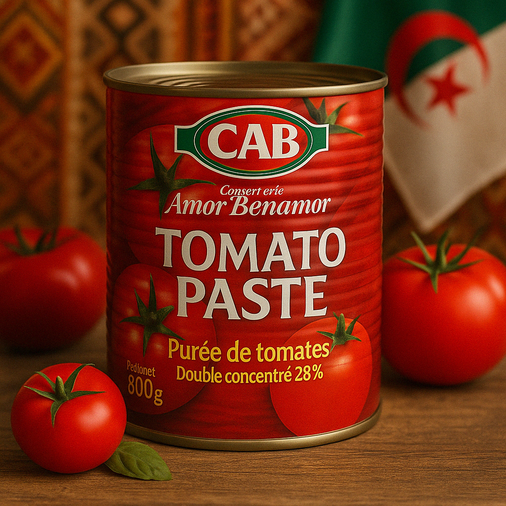 Purée de Tomates Double Concentrée CAB 800 g – 28% Brix