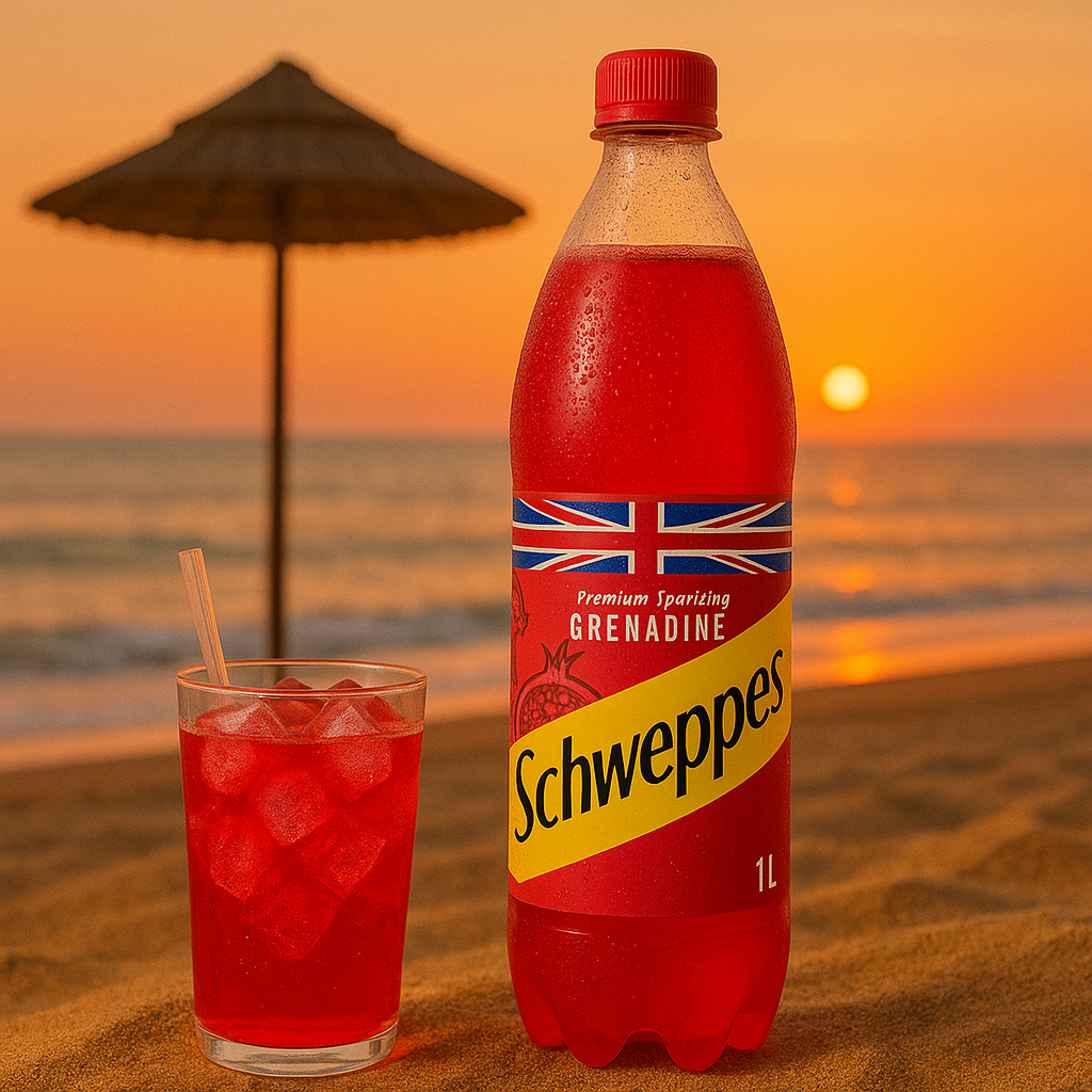 Schweppes Grenadine 25cl & 1L – Saveur Fruitée & Rafraîchissante