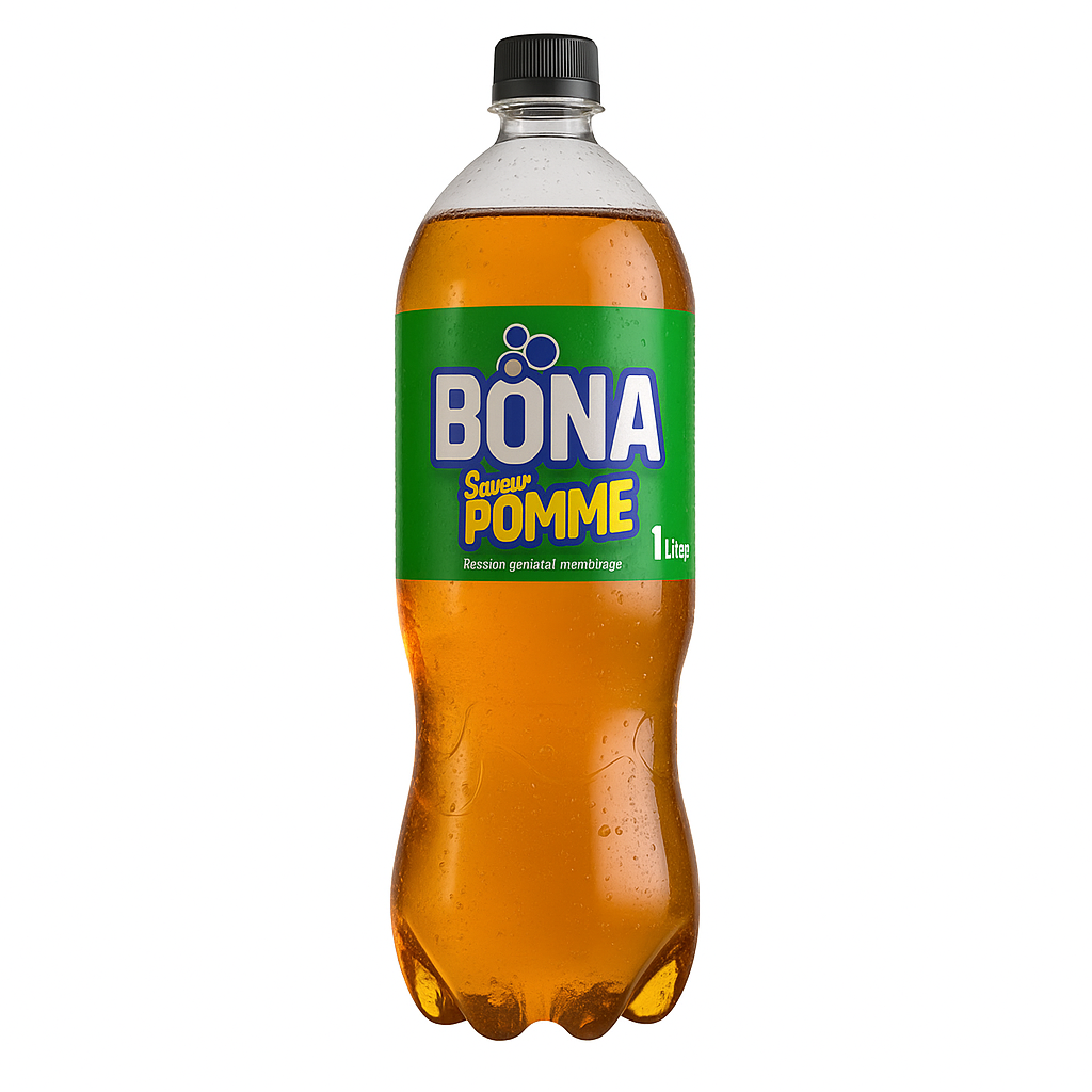 BONA Pomme Cidre 1L – Boisson Gazeuse aux Arômes Naturels
