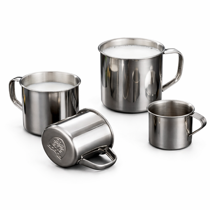 Tasse en acier inoxydable – tasse iconique des foyers algériens