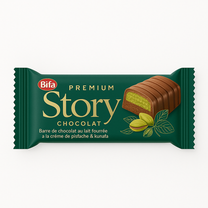 STORY Barre Chocolat au Lait Pistache & Kunefe 37g BIFA