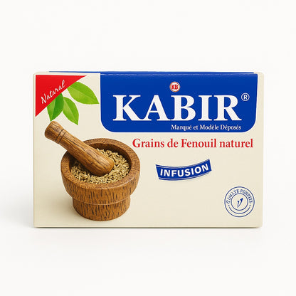 Infusions Kabir naturelles – Menthe, Thym, Verveine, Gingembre Miel, Fenouil