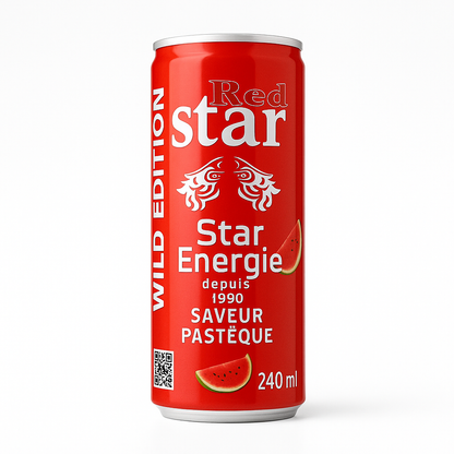 Red Star Énergie – Saveur Pastèque 24cl