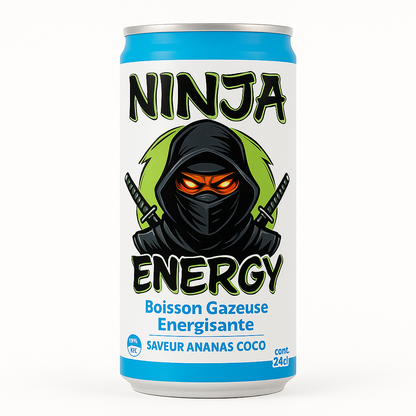Ninja Energy – Ananas & Noix de Coco 24cl