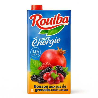 Jus Grenade, Raisin & Mûre 1 L Rouiba