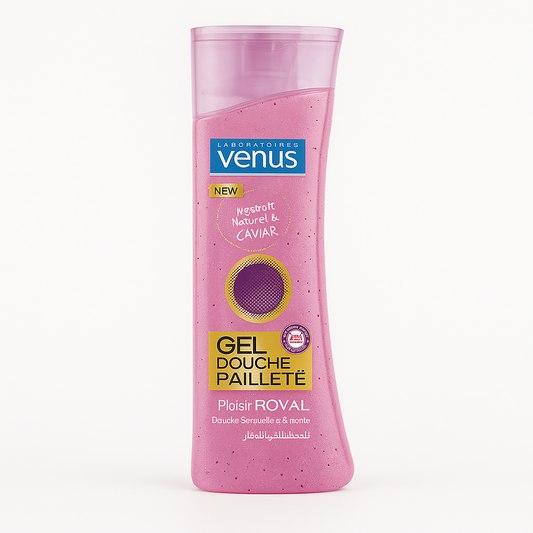 Gel Douche exfoliant Pailleté extrait de Caviar 240ml Venus