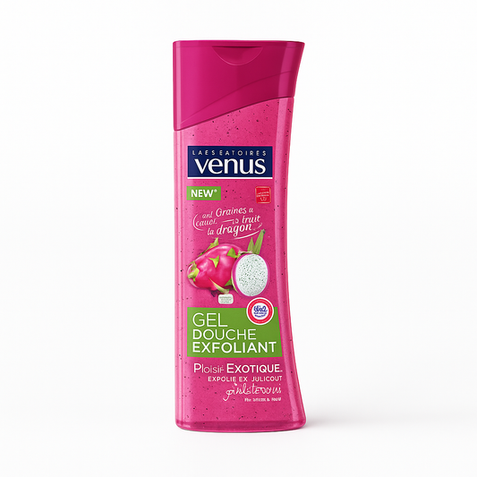 Gel Douche Exfoliant Graines de Cassis & Fruit du Dragon 240ml Venus
