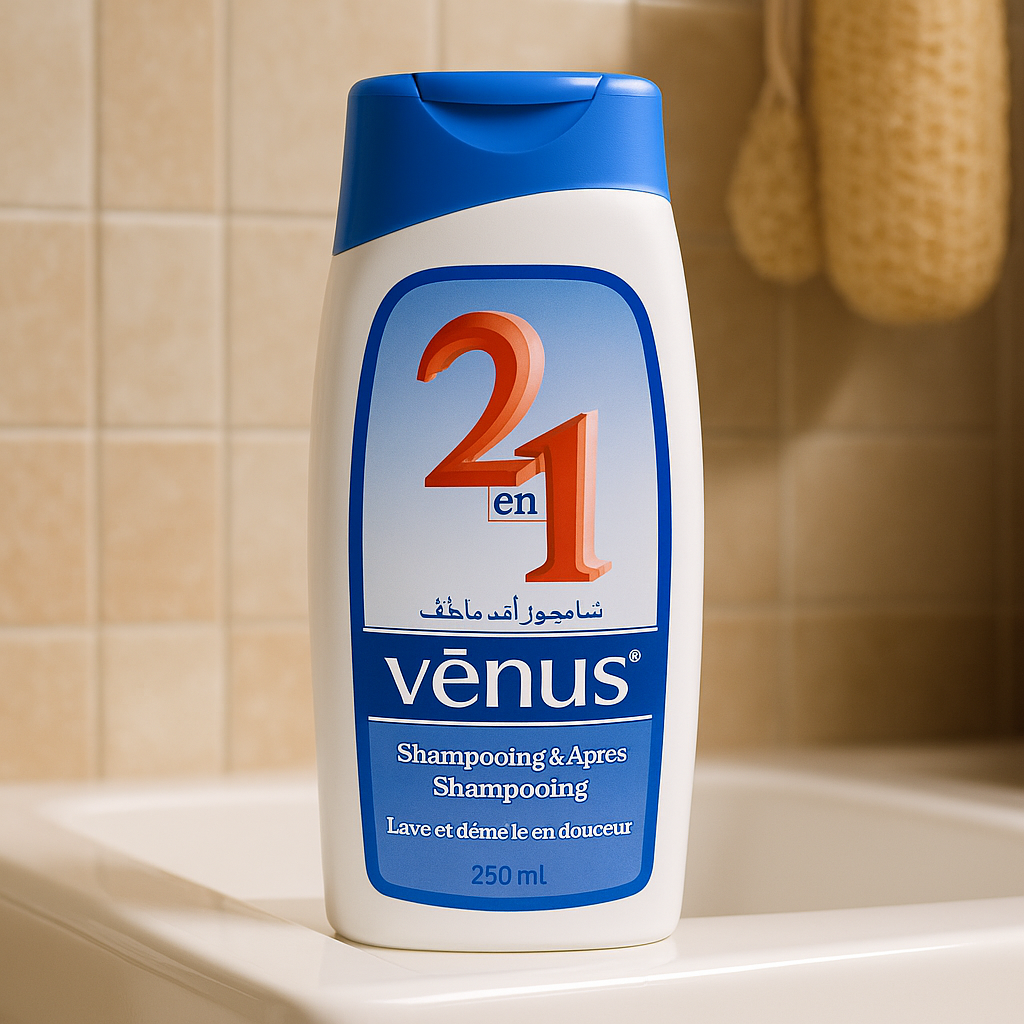 SHAMPOOING ET APRÈS-SHAMPOOING 2EN1 – 250ml VENUS